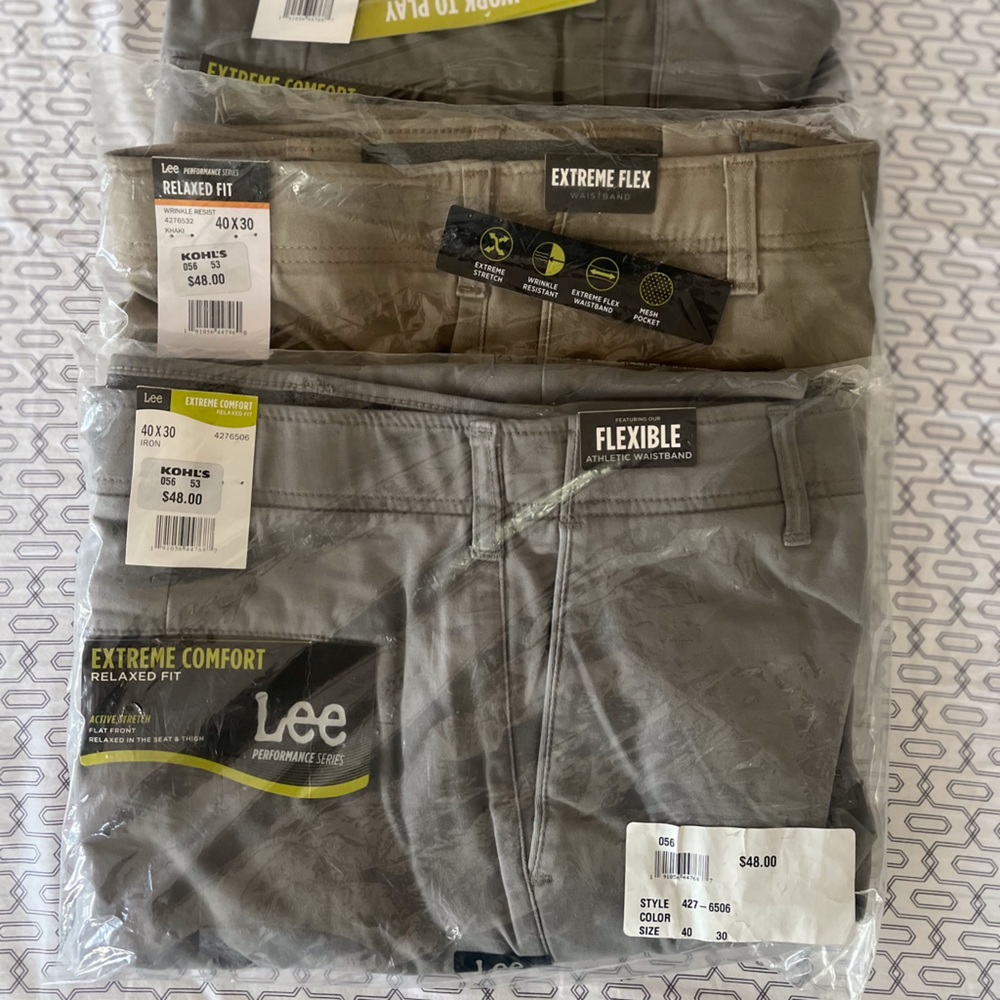 MEN’S EXTREME COMFORT RELAXED PANTS IN IRON 40x30